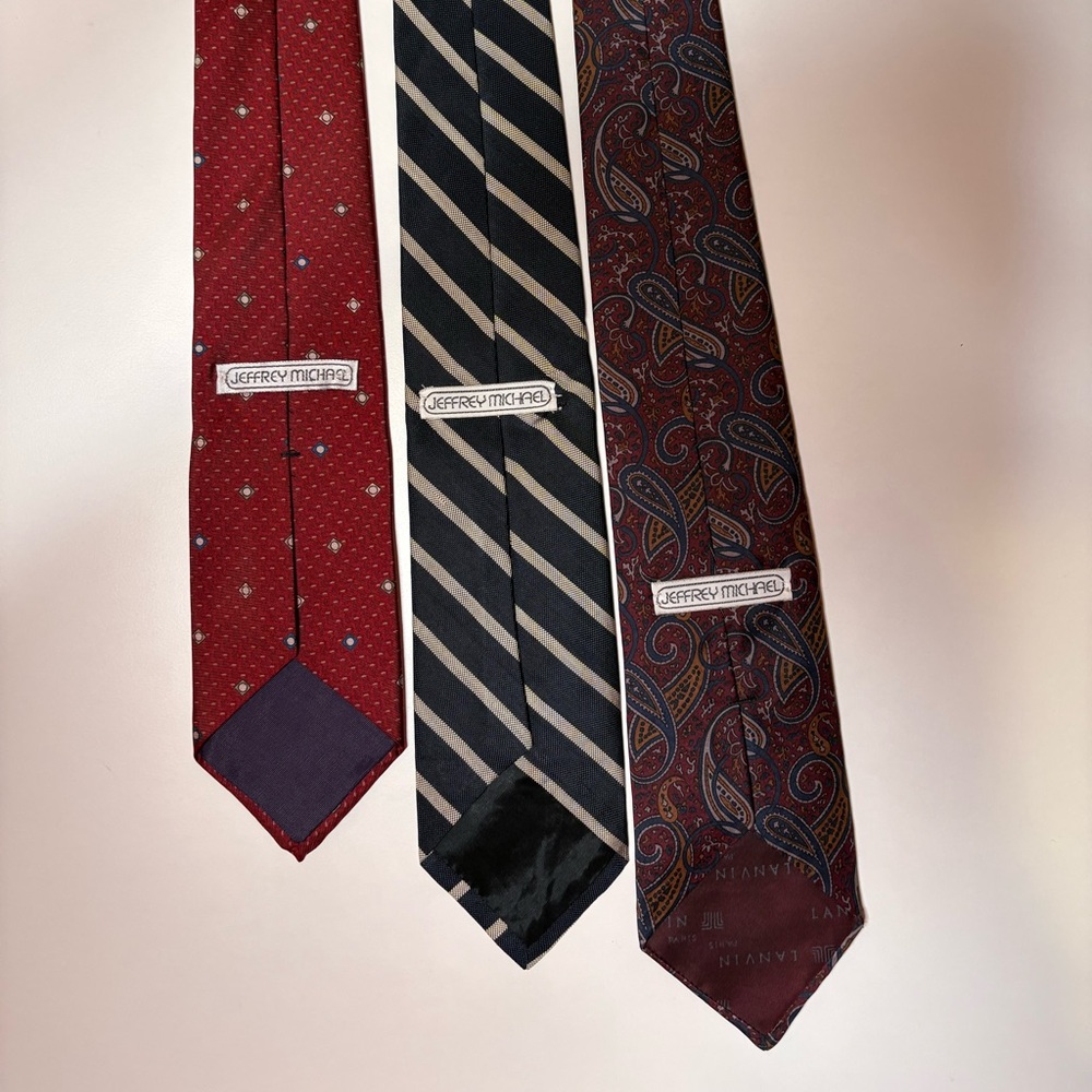 3 Vintage Jeffrey Michael ties